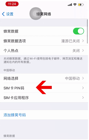 南吕镇苹果14维修网分享如何给iPhone14的SIM卡设置密码 