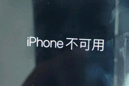 南吕镇苹果服务网点分享锁屏界面显示“iPhone 不可用”如何解决 