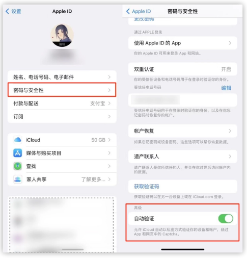南吕镇苹果手机维修分享iOS 16 自动验证功能开启方法 